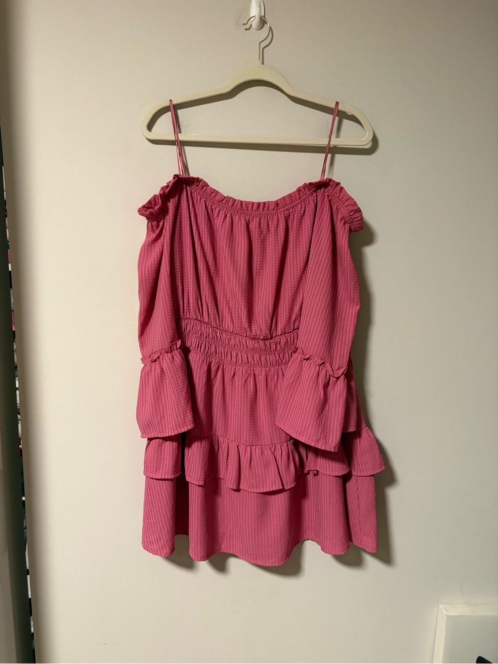 Boutique Le Lis Pink Off the Shoulder Dress XL